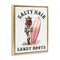 Stupell Industries Salty Hair & Sandy Boots Floater Framed Canvas Wall Art Design by Lettered and Lined